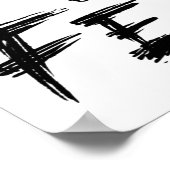 Glaube über Angst Poster (Ecke)