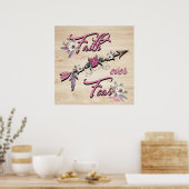 Glaube über Angst Poster (Küche)