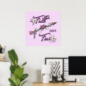 Glaube über Angst Poster (Heimbüro)