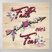 Glaube über Angst Poster (Vorne)