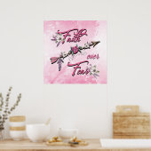 Glaube über Angst Poster (Küche)