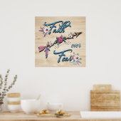 Glaube über Angst Poster (Küche)