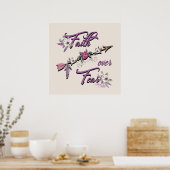 Glaube über Angst Poster (Küche)