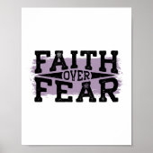 Glaube über Angst Poster (Vorne)