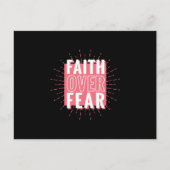 Glaube über Angst Postkarte (Vorderseite)