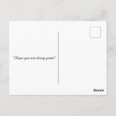 Glaube über Angst Postkarte (Rückseite)