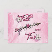 Glaube über Angst Postkarte (Vorne/Hinten)