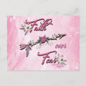 Glaube über Angst Postkarte (Vorderseite)