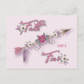 Glaube über Angst Postkarte (Vorderseite)