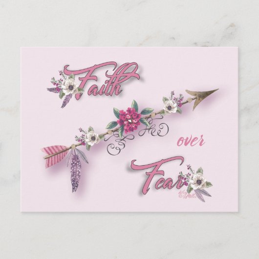 Glaube über Angst Postkarte (Vorderseite)