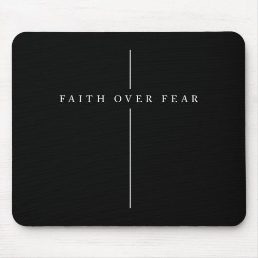 Glaube Über Angst Psalm Christlich Bibel Vers Zita Mousepad (Vorne)