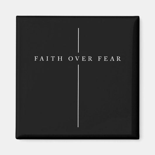 Glaube Über Angst Psalm Christliche Bibel Vers Zit Magnet (Vorne)