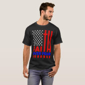 Glaube über Angst religiös Christliche Cross Ameri T-Shirt (Vorne ganz)