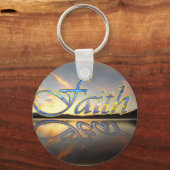 Glaube über Angst Schlüsselanhänger (Vorderseite)