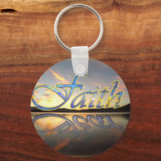 Glaube über Angst Schlüsselanhänger (Vorderseite)