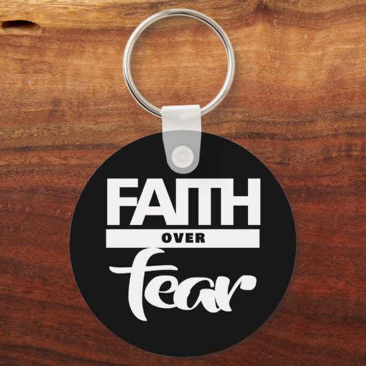 Glaube über Angst Schlüsselanhänger (Vorderseite)