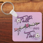 Glaube über Angst Schlüsselanhänger (Vorderseite)