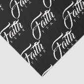 Glaube über Angst schwarz Seidenpapier (Ausschnitt)