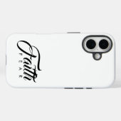 Glaube über Angst, Schwarz und Weiß Case-Mate iPhone Hülle (Rückseite (Horizontal))