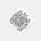 Glaube über Angst Serviette (Ecke)