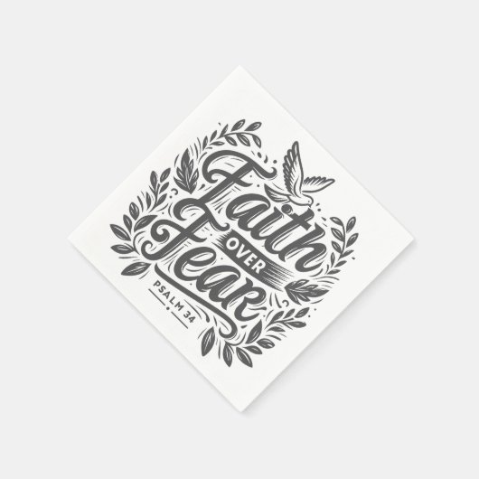 Glaube über Angst Serviette (Ecke)