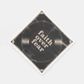 Glaube über Angst Serviette (Ecke)