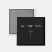 Glaube Über Angst Subtil Christlich Minimalist Rel Magnet (Vorderseite/Rückseite)