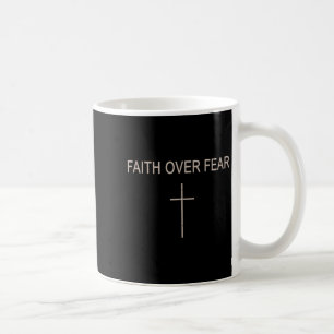 Glaube Über Angst Subtil Christlich Minimalistisch Kaffeetasse