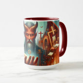 Glaube über Angst - surreale spirituelle Reise Tasse (VorderseiteRechts)