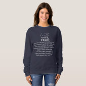 Glaube über Angst Sweatshirt (Vorne ganz)