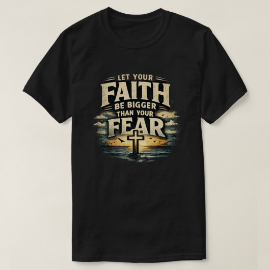 GLAUBE ÜBER ANGST T-Shirt (Design vorne)