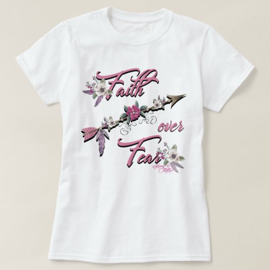 Glaube über Angst T-Shirt (Design vorne)