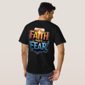 Glaube über Angst T-Shirt (Schwarz voll)
