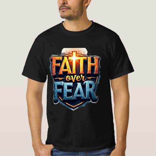 Glaube über Angst T-Shirt (Vorderseite)