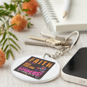 Glaube über Angst und Spinnen - ISAIAH 41:10 Schlüsselanhänger (Vorderseite rechts)