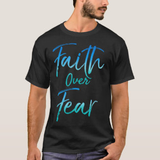Glaube Über Angst Vintage Inspirierend Fetter Chri T-Shirt