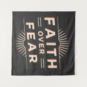 Glaube über Angst Wandteppich (Vorderseite (Horizontal))