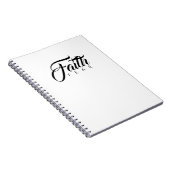 Glaube über Angst Weiß Notizblock (Rechte Seite)