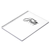 Glaube über Angst Weiß Notizblock (Linke Seite)