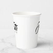 Glaube über Angst Weiß Pappbecher (Rechts)