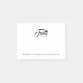 Glaube über Angst Weiß Post-it Klebezettel (Vorderseite)