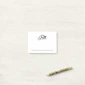 Glaube über Angst Weiß Post-it Klebezettel (Auf Schreibtisch)