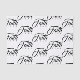 Glaube über Angst Weiß Seidenpapier