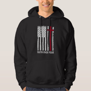 Glaube über deine Ängste Christliche, amerikanisch Hoodie