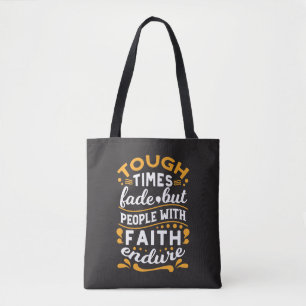 Glaube über Kämpfe – Motivierende Religiöse Kunst Tasche