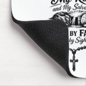 Glaube Überwindet Angst Christliches Vintage-Desig Mousepad (Ecke)