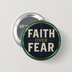 Glaube Überwindet Angst Furchtloses Christliches Z Button