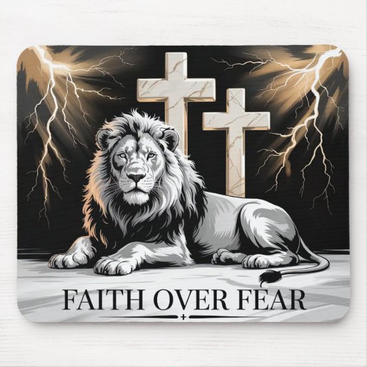 Glaube überwindet Angst Mousepad (Vorne)