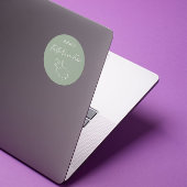 Glaube überwindet Angst Psalm 23 Christlicher Aufk Runder Aufkleber