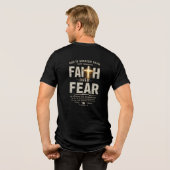 Glaube überwindet Angst Tri-Blend Shirt (Rückseite voll)